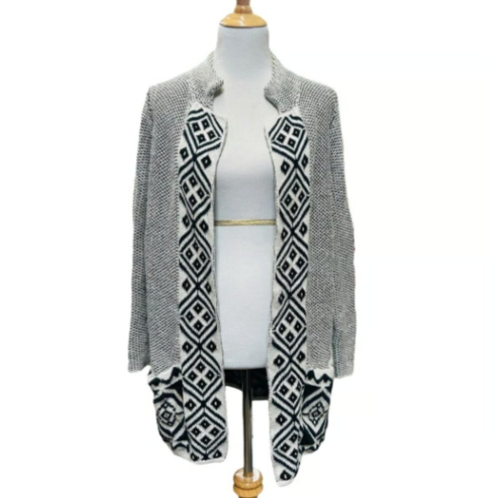 Old Navy Jacquard open front Cardi coat M